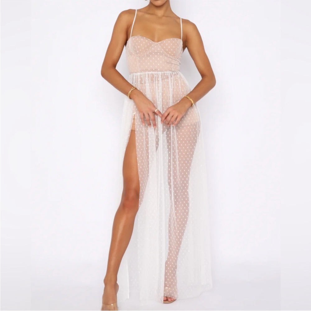 White Fox Boutique totally bangin mesh maxi dress - Picture 3 of 10
